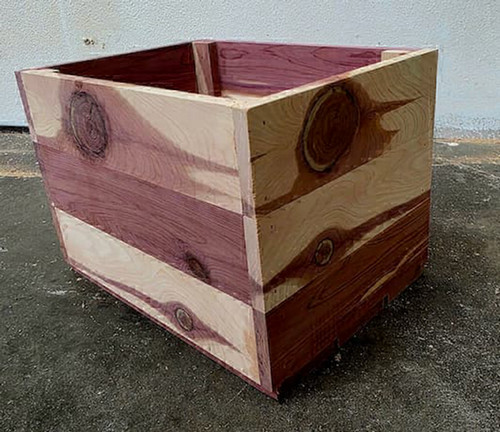 wooden planter box